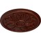Ekena Millwork Kaya Ceiling Medallion (Fits Canopies up to 5 1/4"), Hnd-Painted Antique Copper, 23 5/8"OD x 1 1/2"P CM23KAACS - alternate 2